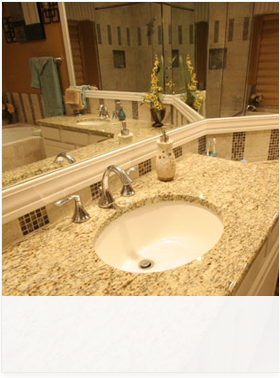 bathroom vanity granite countertop