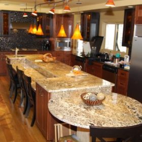 kitchen island granite top